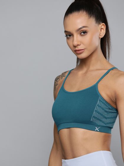 Buy Zelocity Slip On Sports Bra With Removable Padding - Deep Teal