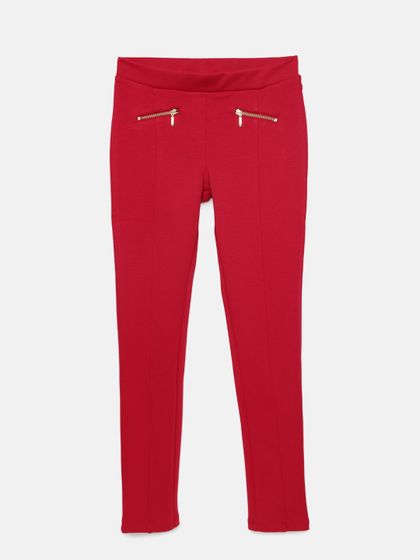 red jeggings for girls