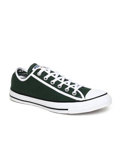 converse olive solid canvas