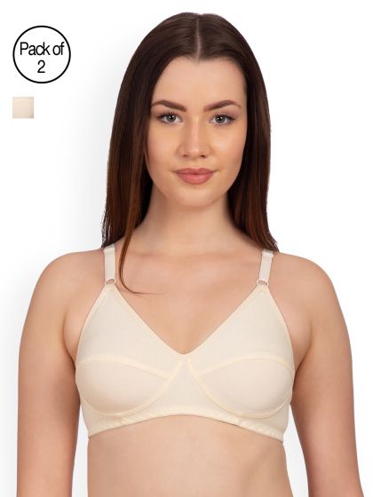 Buy SOUMINIE Women's Soft Fit Cotton Skin Non Padded Bra-40C at