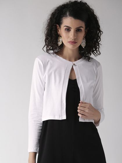 Buy QUIZ White Crochet Shrug Shrug for Women 1504419 Myntra