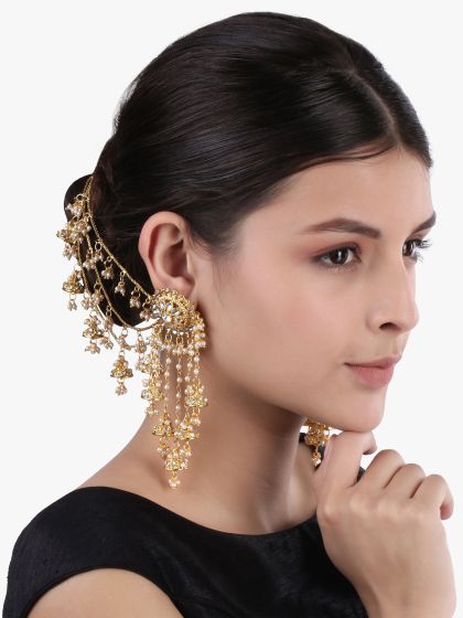 Sukkhi Brilliant Oxidised Pearl Chandbali Earring For Women  Sukkhicom