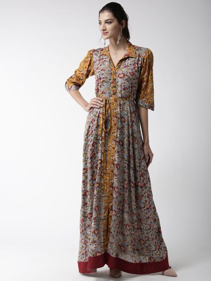 myntra yellow dress