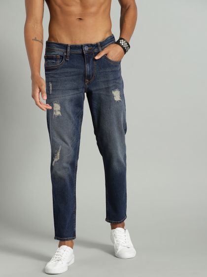Roadster Men Blue Super Skinny Fit Mid-Rise Mildly Distressed Stretchable  Jeans