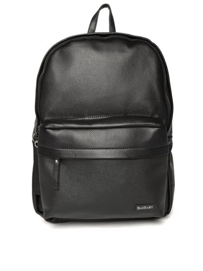 buy red tape men black solid backpack