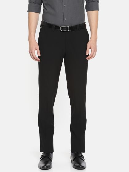 Buy US Polo Assn Men Solid Slim Fit Formal Trouser  Black Online at Low  Prices in India  Paytmmallcom