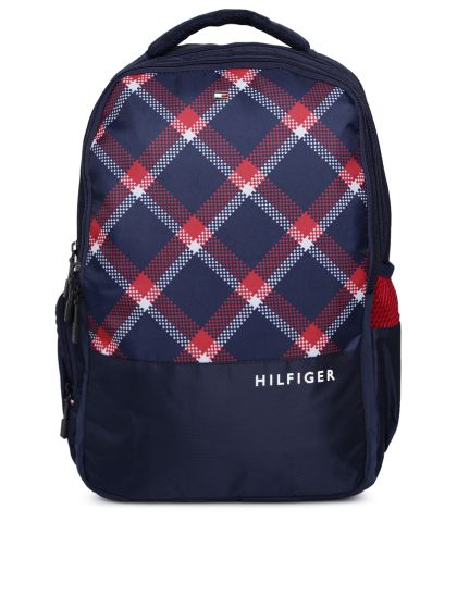 tommy hilfiger backpack blue and white