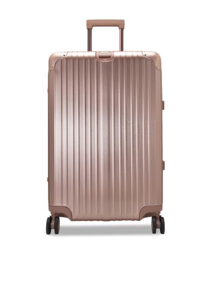 rose gold hard suitcase