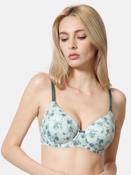 shyaway Blue Solid Non-Wired Lightly Padded Maternity Bra 1311