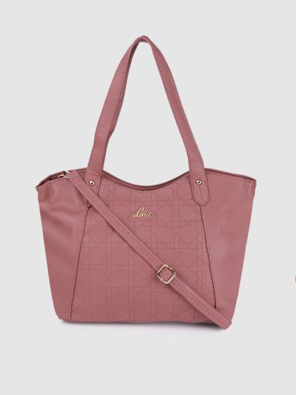 Lavie pink solid shoulder bag