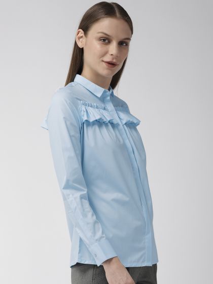 park avenue women's solid formal shirt