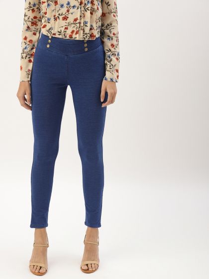 cobalt blue jeggings