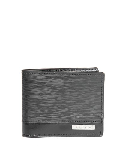 Buy United Colors Of Benetton Men Black Leather Two Fold Wallet Wallets For Men 9579195 Myntra
