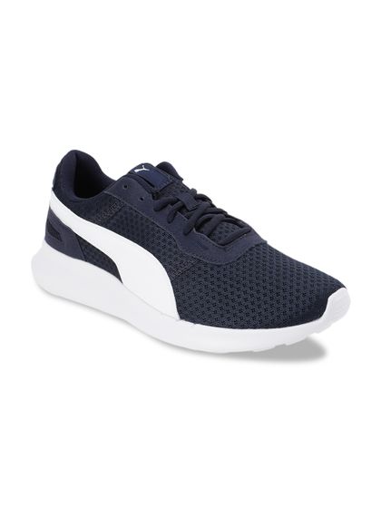 puma navy blue running shoes