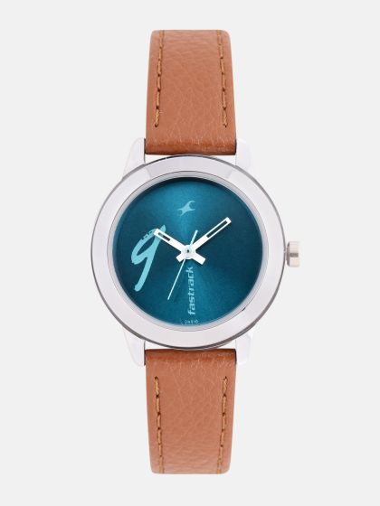 Buy Fastrack Women Grey Black Analogue Watch NK6152SL01