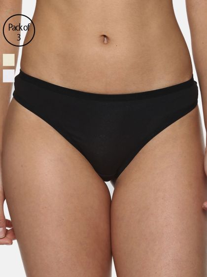 Buy Enamor Pb40 Modern Starter Nylon Sweat Wicking Bikini Panty -Jet Black  online