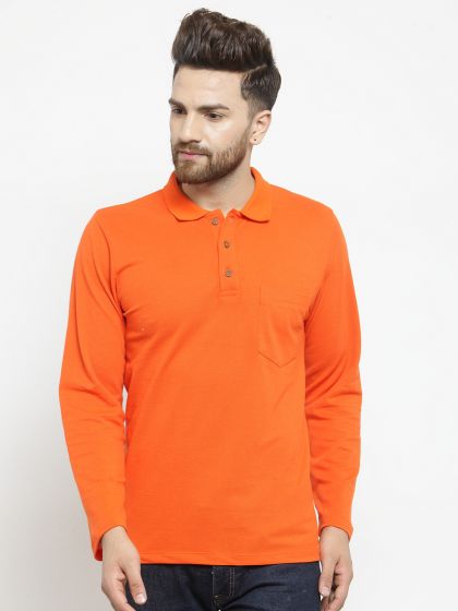 orange t shirt with collar