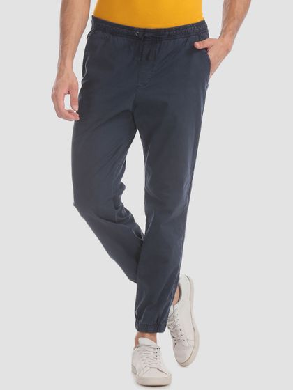 twill joggers with gapflex