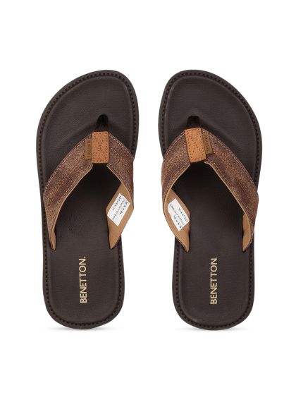 united colors of benetton men's leather sandals and floaters