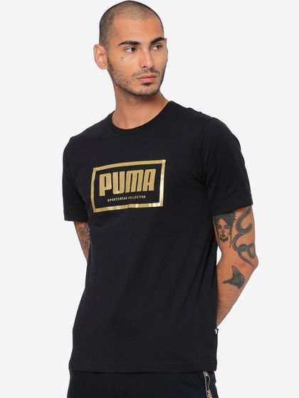 Puma black and gold shirt Clearance