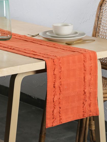 Buy S9homebyseasons Maroon Blue Hand Tufted 6 Seater Table Runner Runners For Unisex 9210985 Myntra