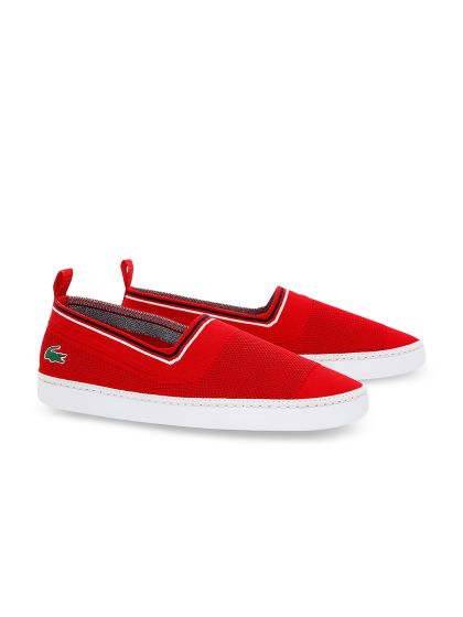 red slip on shoes for women