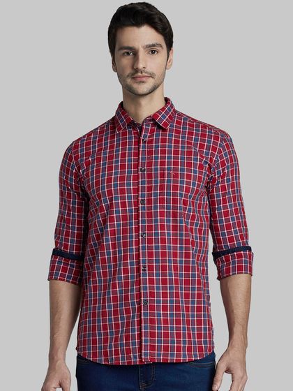 Slim Fit Checked Casual Shirt - Shirts 