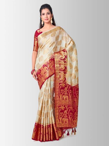 Myntra art silk sarees sale