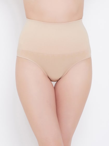 Secrets By ZeroKaata Women High-waist Seamless Tummy Tucker Shapewear -  Multi-color (Set of 2)