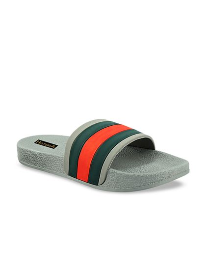 orange nike flip flops