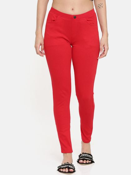 Next Red Jeggings - Jeggings for Women 