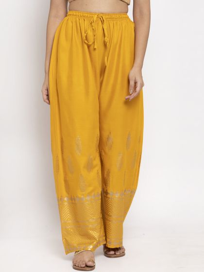 Wuxi Relaxed Women Yellow Trousers - Buy Wuxi Relaxed Women Yellow