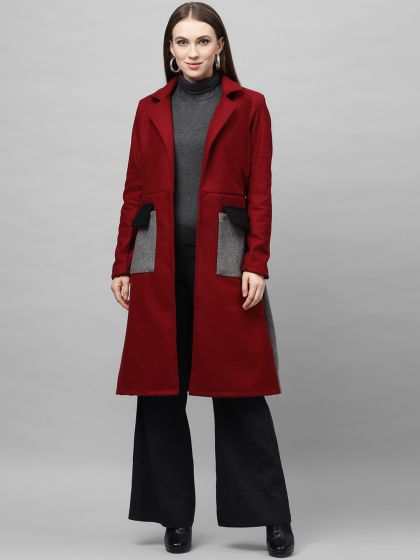 petite knee length coat