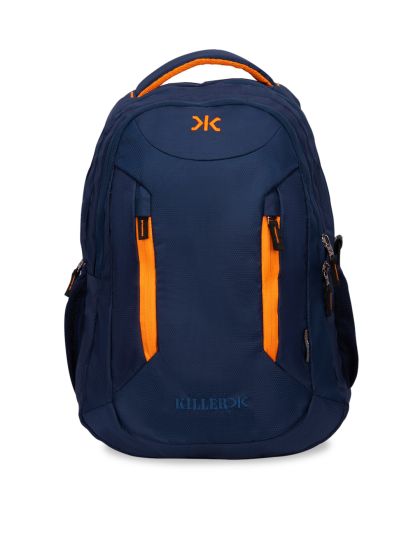 Fastrack unisex navy blue solid backpack hot sale