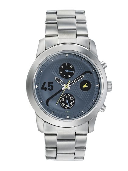 Buy Fastrack Men Silver Toned Dial Watch 3099SM01 Watches for