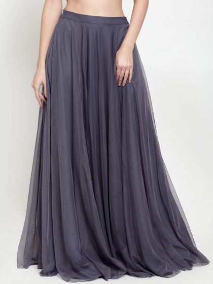 long maxi skirt net