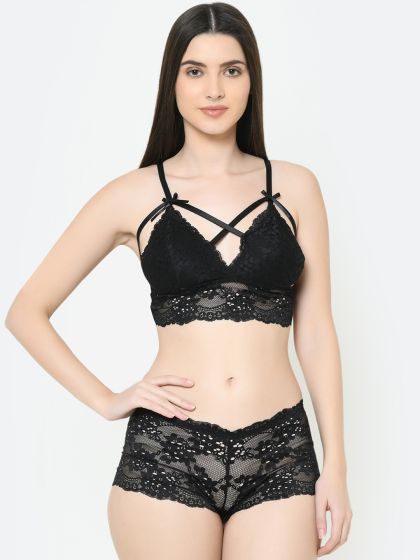 Buy online White Nylon Bras And Panty Set from lingerie for Women by Da  Intimo for ₹500 at 50% off