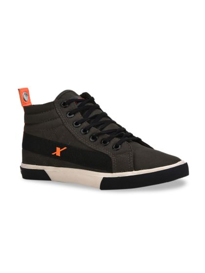 Buy Roadster Men Navy Blue Solid Canvas Mid Top Sneakers Casual