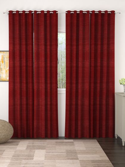 Buy Story Home Maroon Brown Set Of 4 Door Curtains Curtains And Sheers For Unisex 7472443 Myntra Check out for window, floral, printed & simple curtains at myntra. curtains and sheers for unisex 7472443