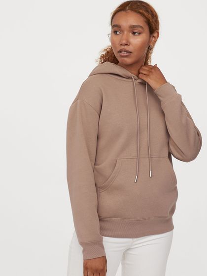 peach coloured hoodie