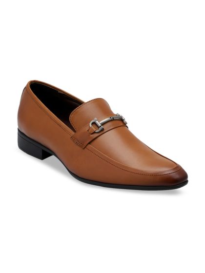 Buy Allen Cooper Men Round Toe Leather Formal Loafers Formal