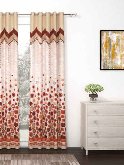 Buy Skipper Furnishings Maroon Cream Coloured Set Of Single Window Curtains Curtains And Sheers For Unisex 2451018 Myntra You could even get maroon and khaki checkered valances heres a site that has a sand colored curtain with a vlance made into it.check out the brown color also very nice. myntra