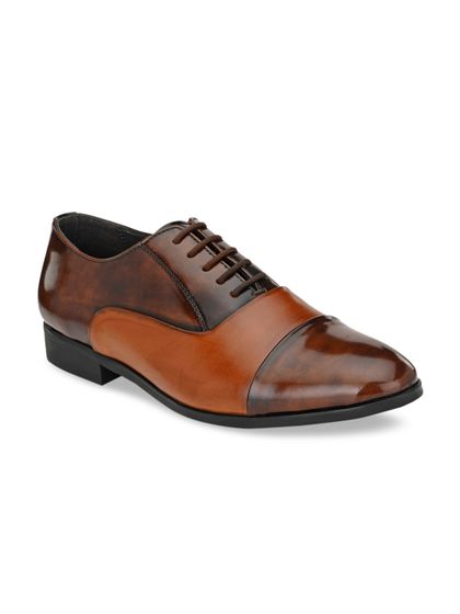 Buy Teakwood Leathers Men Brown Formal 