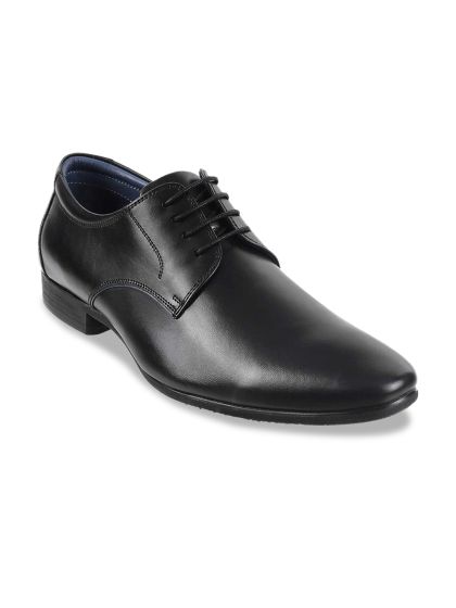 Buy J.FONTINI Men Black Solid Formal Derbys Formal Shoes for Men