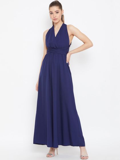Navy blue maxi hotsell dress forever 21