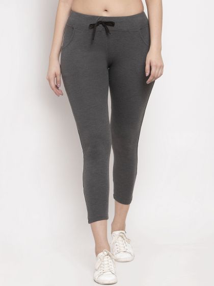 Buy ADIDAS Originals Women Black AA 42 Cropped Joggers Track