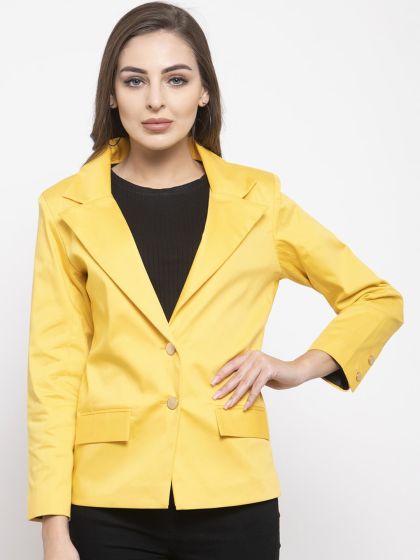 Yellow blazer forever 21 on sale