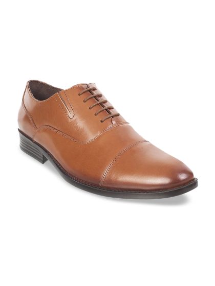 Buy Numero Uno Men Coffee Brown Leather Formal Shoes Formal