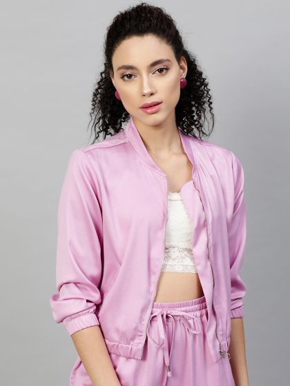 Contemporary satin on sale jacket forever 21