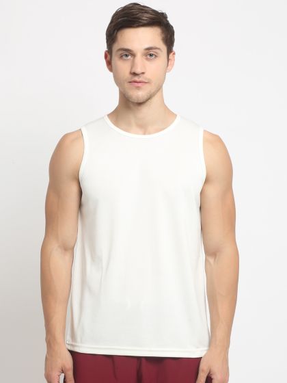 Buy H&M Slim Fit Ribbed Vest Top - Tshirts for Men 25852224